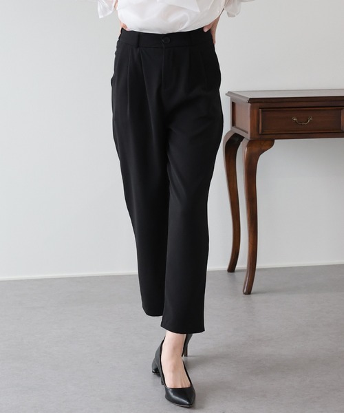 BLUEEAST（ブルーイースト）の「スリムテーパードパンツ（スラックス・レディース・ブラック/グレー・MEDIUM）」の11枚目の写真