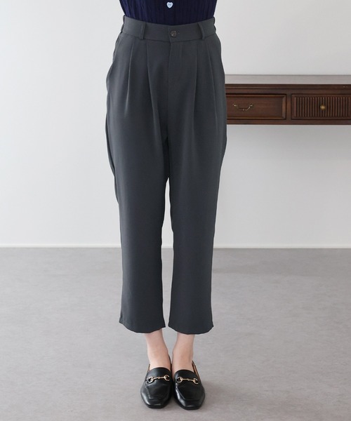 BLUEEAST（ブルーイースト）の「スリムテーパードパンツ（スラックス・レディース・ブラック/グレー・MEDIUM）」の15枚目の写真