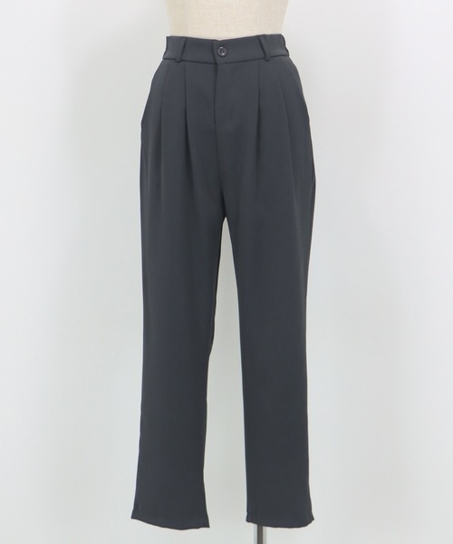 BLUEEAST（ブルーイースト）の「スリムテーパードパンツ（スラックス・レディース・ブラック/グレー・MEDIUM）」の18枚目の写真