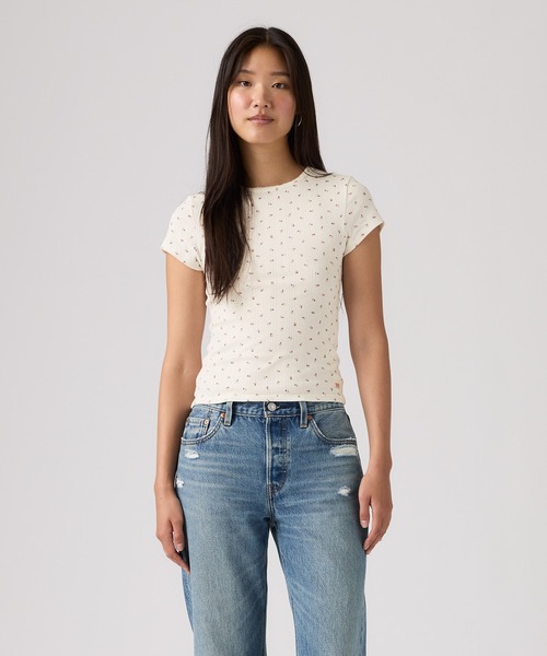 Levi's(リーバイス)の「Levi's/リーバイス DRY GOODS Tシャツ(Tシャツ/カットソー・レディース・ピンク・M/S/XS)」の1枚目の写真