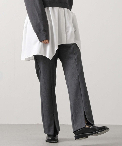 Gready Brilliant（グレディブリリアン）の「裏起毛セミフレア（デニムパンツ・レディース・アイボリー/チャコールグレー・36/38）」の10枚目の写真