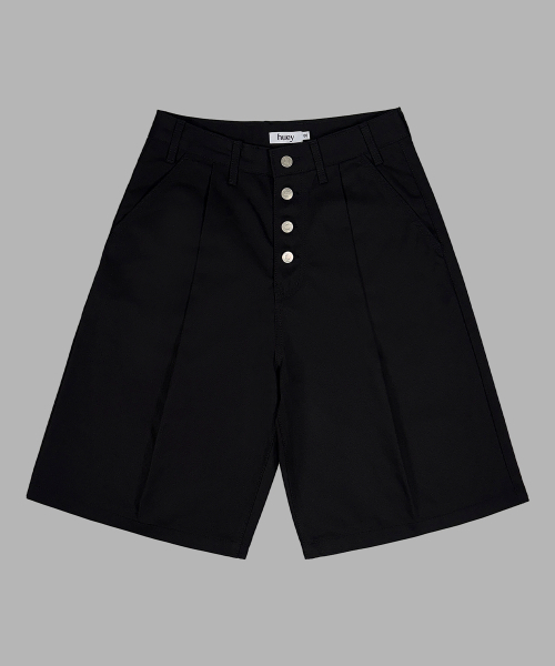 HUEY(ヒューイ)の「Receipt Pin-Tuck Bermuda Pants Black(その他パンツ・メンズ・ブラック・FREE)」の2枚目の写真
