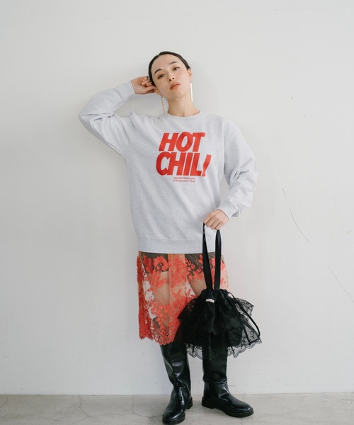 THEATRE PRODUCTS（シアタープロダクツ）の「フラワーオーガンジートートバッグ（トートバッグ・レディース・ブラック/イエロー/ホワイト・FREE）」の14枚目の写真