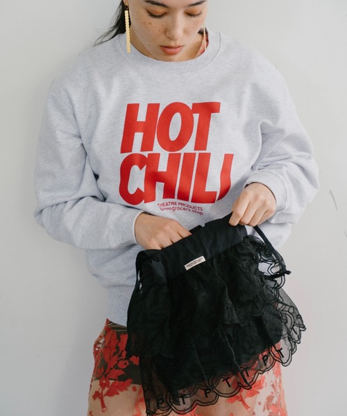 THEATRE PRODUCTS（シアタープロダクツ）の「フラワーオーガンジートートバッグ（トートバッグ・レディース・ブラック/イエロー/ホワイト・FREE）」の21枚目の写真