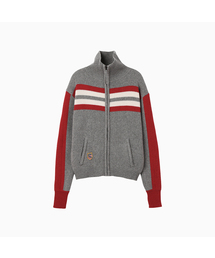 Zipup Knit Cardigan_Gray