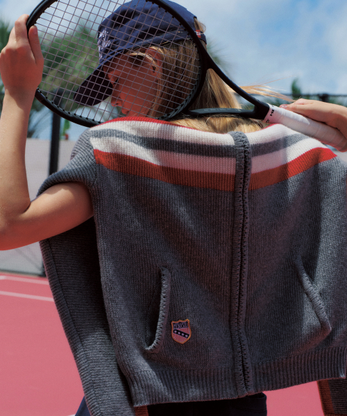 MENASOO(ミナス)の「Zipup Knit Cardigan_Gray(カーディガン/ボレロ・レディース・グレー・F)」の4枚目の写真