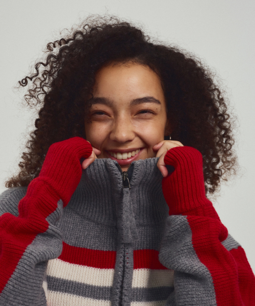MENASOO(ミナス)の「Zipup Knit Cardigan_Gray(カーディガン/ボレロ・レディース・グレー・F)」の17枚目の写真