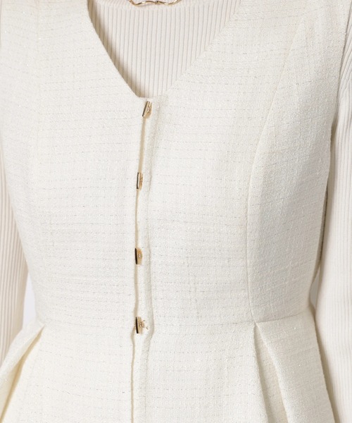 JUSGLITTY（ジャスグリッティー）の「スプリングジャンスカワンピース（ワンピース・レディース・ホワイト・2/1/0）」の2枚目の写真