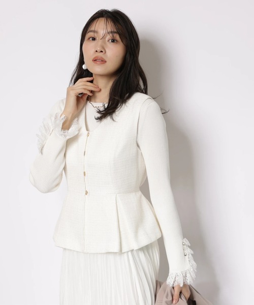 JUSGLITTY（ジャスグリッティー）の「スプリングジャンスカワンピース（ワンピース・レディース・ホワイト・2/1/0）」の5枚目の写真