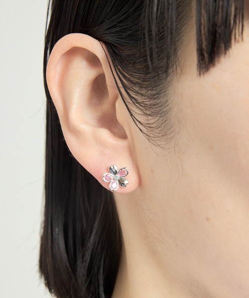 gargle(ガーグル)の「gargle ガーグル:SAKURAシリーズ サクラキラリ 桜 さくら ピアス(ピアス(両耳用)・レディース・ゴールド/ピンクゴールド・FREE)」の6枚目の写真