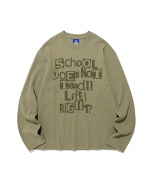 DOES NOT TEACH WAFFLE LS TEE_KHAKI(IK2FSMT551A)