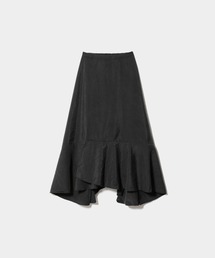 beautiful people | double-end sand wash  silk flare skirt(スカート)