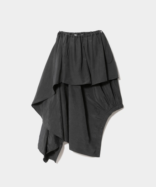 beautiful people（ビューティフルピープル）の「double-end sand wash  silk flare skirt（スカート・レディース・ブラック・34）」の6枚目の写真