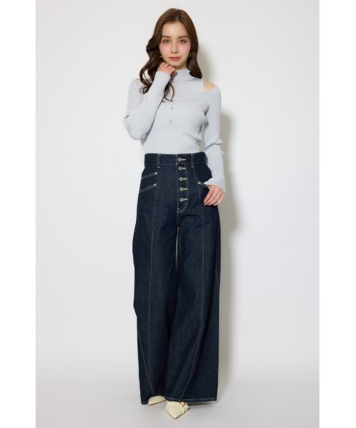 rienda(リエンダ)の「レイヤードニットトップス 春服(ニット/セーター・レディース・ライトイエロー/ライトブルー/ライトブラック・FREE)」の15枚目の写真