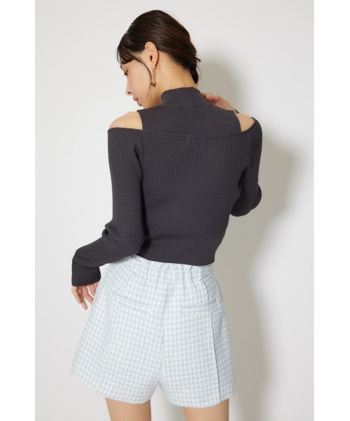 rienda(リエンダ)の「レイヤードニットトップス 春服(ニット/セーター・レディース・ライトイエロー/ライトブルー/ライトブラック・FREE)」の7枚目の写真