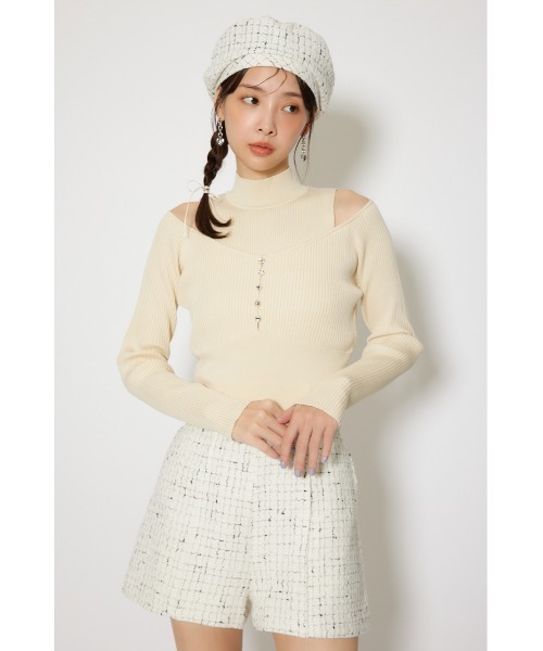 rienda(リエンダ)の「レイヤードニットトップス 春服(ニット/セーター・レディース・ライトイエロー/ライトブルー/ライトブラック・FREE)」の18枚目の写真