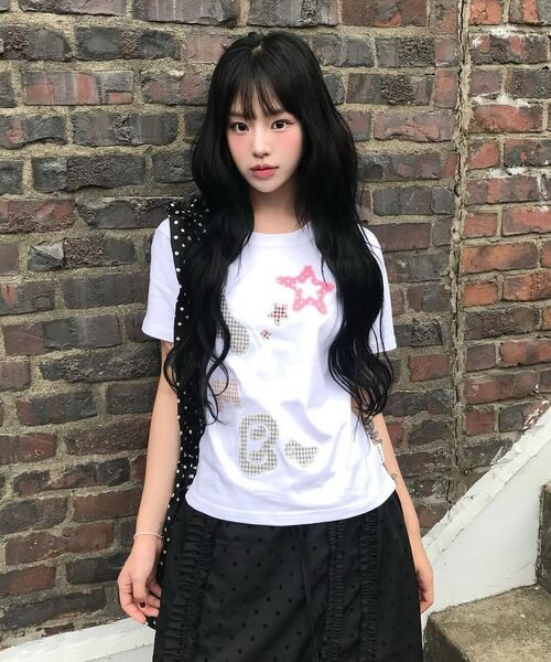 ambler(エムブラー)の「AMB ANGEL チェックパッチ 半袖Tシャツ AS1225 (ホワイト)(Tシャツ/カットソー・レディース・その他・FREE/S/M)」の19枚目の写真