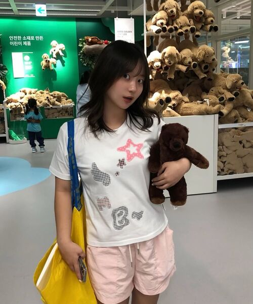 ambler(エムブラー)の「AMB ANGEL チェックパッチ 半袖Tシャツ AS1225 (ホワイト)(Tシャツ/カットソー・レディース・その他・FREE/S/M)」の12枚目の写真