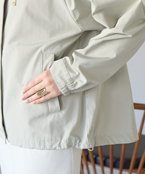 PREFERIR（プレフェリール）の「【撥水加工・花粉対策】大人きれいめマウンテンパーカー 春アウター（マウンテンパーカー・レディース・ブラック/ネイビー/キャメル/ライトグリーン・FREE）」の20枚目の写真