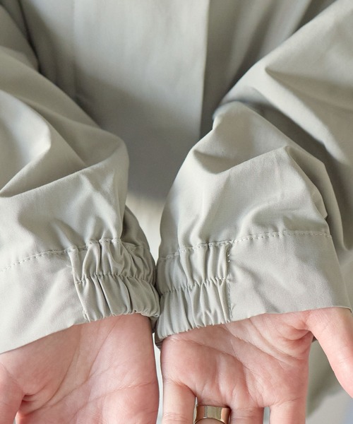 PREFERIR（プレフェリール）の「【撥水加工・花粉対策】大人きれいめマウンテンパーカー 春アウター（マウンテンパーカー・レディース・ブラック/ネイビー/キャメル/ライトグリーン・FREE）」の21枚目の写真