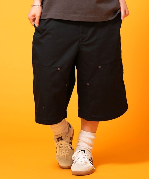 Dickies(ディッキーズ)の「【ムラサキスポーツ限定】Dickies/ディッキーズ ハーフパンツ ショートパンツ ダブルニー バギーショーツ ワイドシルエット DY0003(その他パンツ・レディース・オリーブ/ブラック/ホワイト/カーキブラウン・L/M)」の10枚目の写真