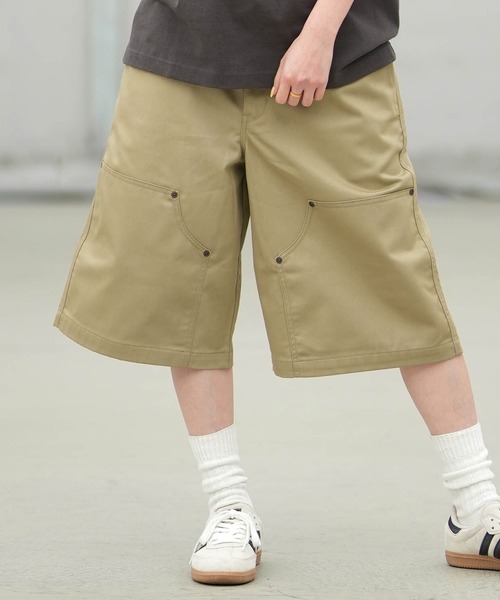 Dickies(ディッキーズ)の「【ムラサキスポーツ限定】Dickies/ディッキーズ ハーフパンツ ショートパンツ ダブルニー バギーショーツ ワイドシルエット DY0003(その他パンツ・レディース・オリーブ/ブラック/ホワイト/カーキブラウン・L/M)」の18枚目の写真