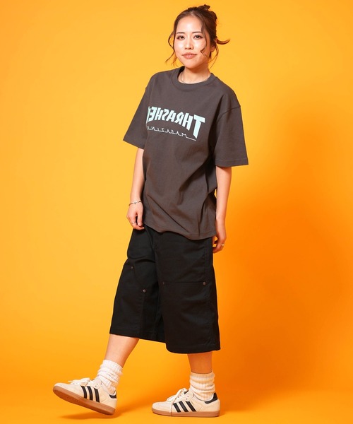 Dickies(ディッキーズ)の「【ムラサキスポーツ限定】Dickies/ディッキーズ ハーフパンツ ショートパンツ ダブルニー バギーショーツ ワイドシルエット DY0003(その他パンツ・レディース・オリーブ/ブラック/ホワイト/カーキブラウン・L/M)」の12枚目の写真