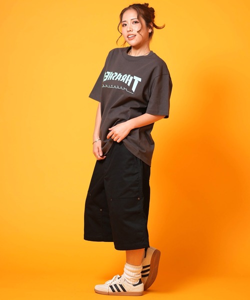 Dickies(ディッキーズ)の「【ムラサキスポーツ限定】Dickies/ディッキーズ ハーフパンツ ショートパンツ ダブルニー バギーショーツ ワイドシルエット DY0003(その他パンツ・レディース・オリーブ/ブラック/ホワイト/カーキブラウン・L/M)」の13枚目の写真