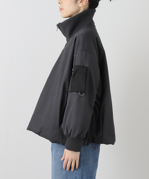 La TOTALITE（ラトータリテ）の「【洗える】中綿バルーンブルゾン（ブルゾン・レディース・ホワイト/チャコールグレー・FREE）」の16枚目の写真