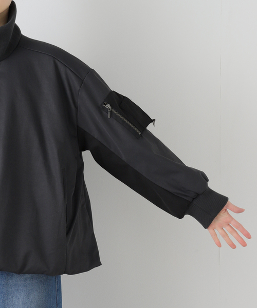 La TOTALITE（ラトータリテ）の「【洗える】中綿バルーンブルゾン（ブルゾン・レディース・ホワイト/チャコールグレー・FREE）」の18枚目の写真