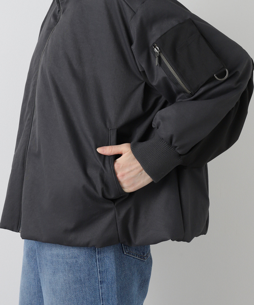 La TOTALITE（ラトータリテ）の「【洗える】中綿バルーンブルゾン（ブルゾン・レディース・ホワイト/チャコールグレー・FREE）」の19枚目の写真