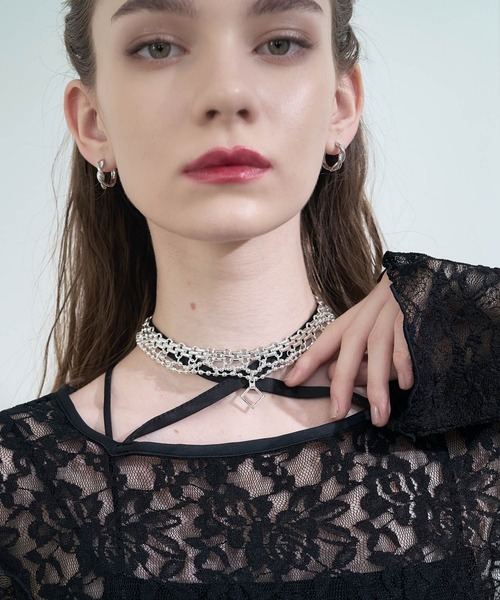 HARE（ハレ）の「チェーンデザインチョーカー(HARE)（チョーカー・レディース・シルバー・FREE）」の10枚目の写真