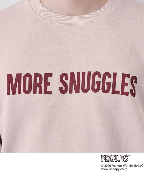 THE SHOP TK （ザ ショップ ティーケー ）の「PEANUTS ／ ピーナッツ スヌーピー ミニ裏毛スウェット（スウェット・メンズ・ネイビー/ベビーピンク/アイボリー・03/02/04）」の16枚目の写真
