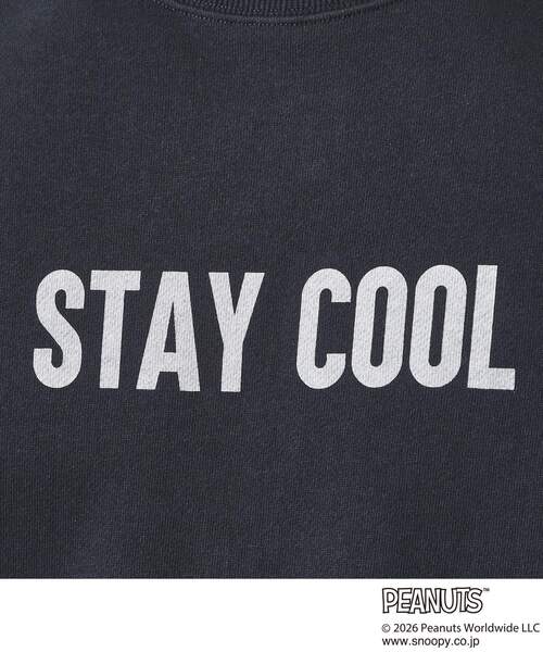 THE SHOP TK （ザ ショップ ティーケー ）の「PEANUTS ／ ピーナッツ スヌーピー ミニ裏毛スウェット（スウェット・メンズ・ネイビー/ベビーピンク/アイボリー・03/02/04）」の21枚目の写真