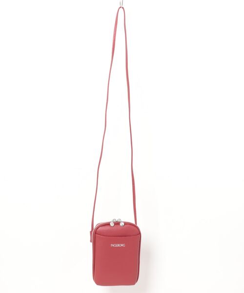 INGEBORG(インゲボルグ)の「レザースマホショルダー(ショルダーバッグ・レディース・ブルー/シルバー/レッド/アイボリー/ブラック・FREE)」の4枚目の写真