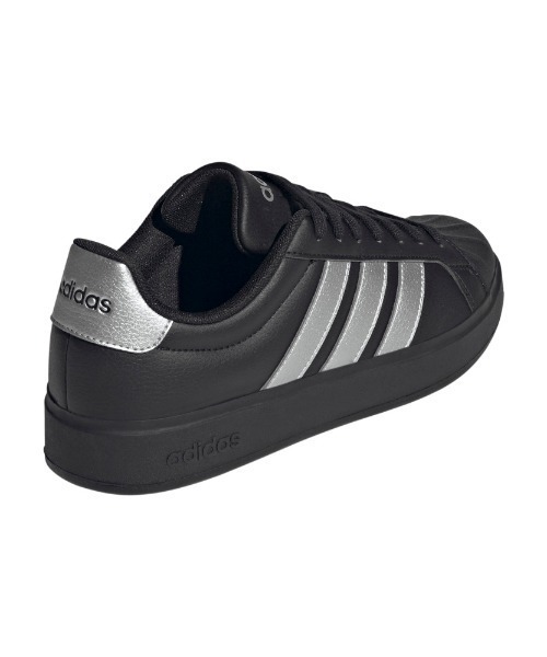 adidas(アディダス)の「アディダス adidas ストリートトーク(スニーカー・レディース・ブラック×シルバー・23.0cm/23.5cm/24.0cm/24.5cm/25.0cm)」の13枚目の写真