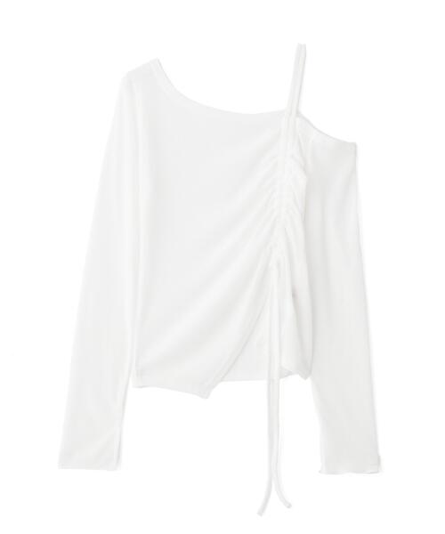 FREE'S MART（フリーズマート）の「◆ワンショルシャーリングテレコカットソー（Tシャツ/カットソー・レディース・ホワイト/グレー/ブラック/ブラウン・FREE）」の20枚目の写真