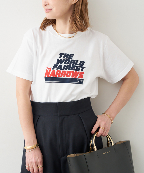 Deuxieme Classe（ドゥーズィエムクラス）の「CITY OF NYC Tシャツ（Tシャツ/カットソー・レディース・ネイビー/ホワイト・FREE）」の2枚目の写真