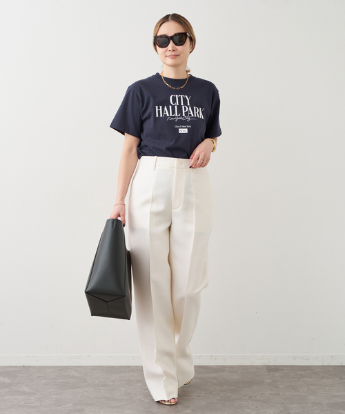 Deuxieme Classe（ドゥーズィエムクラス）の「CITY OF NYC Tシャツ（Tシャツ/カットソー・レディース・ネイビー/ホワイト・FREE）」の4枚目の写真