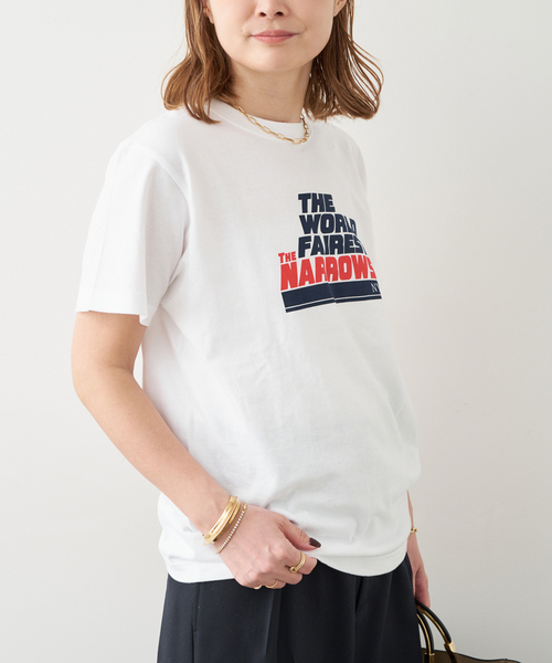 Deuxieme Classe（ドゥーズィエムクラス）の「CITY OF NYC Tシャツ（Tシャツ/カットソー・レディース・ネイビー/ホワイト・FREE）」の7枚目の写真