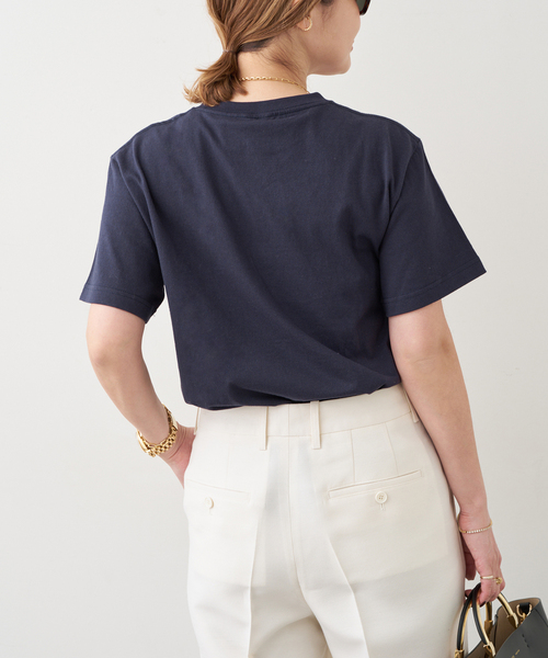 Deuxieme Classe（ドゥーズィエムクラス）の「CITY OF NYC Tシャツ（Tシャツ/カットソー・レディース・ネイビー/ホワイト・FREE）」の14枚目の写真