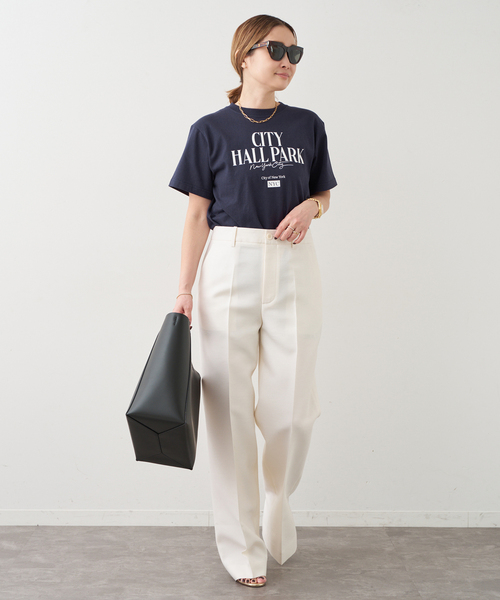 Deuxieme Classe（ドゥーズィエムクラス）の「CITY OF NYC Tシャツ（Tシャツ/カットソー・レディース・ネイビー/ホワイト・FREE）」の15枚目の写真