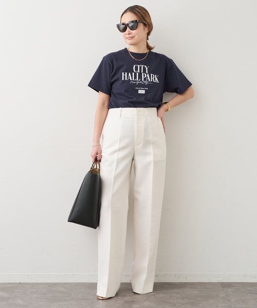 Deuxieme Classe（ドゥーズィエムクラス）の「CITY OF NYC Tシャツ（Tシャツ/カットソー・レディース・ネイビー/ホワイト・FREE）」の16枚目の写真