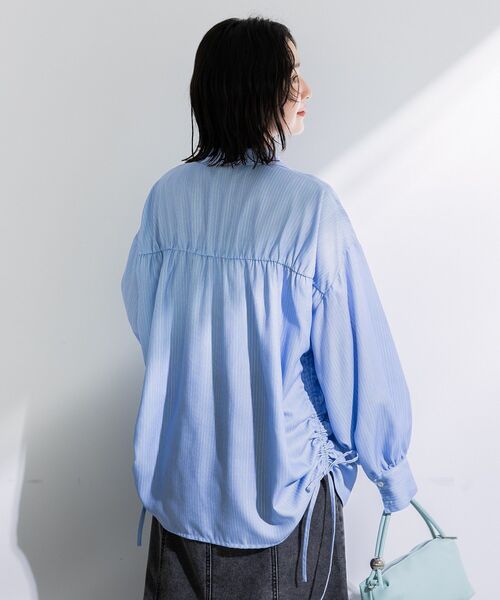 Green　Parks（グリーンパークス）の「脇シャーリングシャツ（シャツ/ブラウス・レディース・ホワイト系その他2/ブルー系その他6/ホワイト系その他6・FREE）」の13枚目の写真