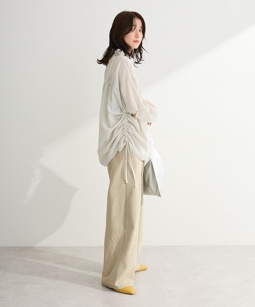 Green　Parks（グリーンパークス）の「脇シャーリングシャツ（シャツ/ブラウス・レディース・ホワイト系その他2/ブルー系その他6/ホワイト系その他6・FREE）」の20枚目の写真