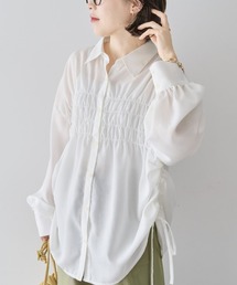 脇シャーリングシャツ