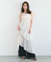 Tiny EDEN（タイニーエデン）の「ギャザーフリンジキャミワンピース（ワンピース）」