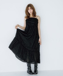 Tiny EDEN（タイニーエデン）の「ギャザーフリンジキャミワンピース（ワンピース）」