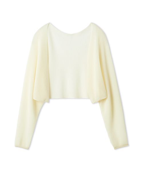 SNIDEL（スナイデル）の「シアーボレロカーディガン（カーディガン/ボレロ・レディース・アイボリー/グレー/イエロー・F）」の2枚目の写真