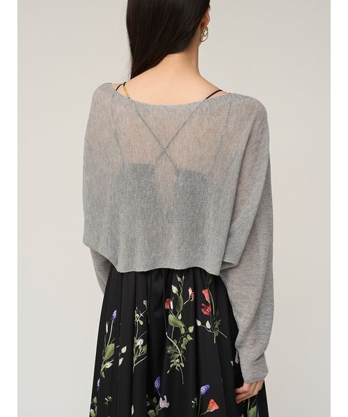 SNIDEL（スナイデル）の「シアーボレロカーディガン（カーディガン/ボレロ・レディース・アイボリー/グレー/イエロー・F）」の9枚目の写真